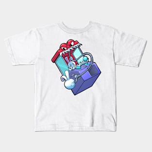 STICKER GAME MONSTER DOLL CLAW MACHINE Kids T-Shirt